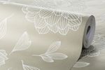 Papel-de-Parede-Vinilico-Relevo-Floral-Bege