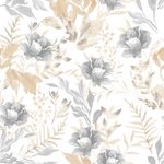 Papel-de-Parede-Vinilico-Floral-Aquarela-Cinza-e-Bege