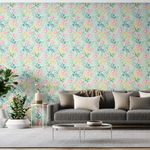 Papel-de-Parede-Vinilico-Floral-Aquarela-Rosa-e-Verde