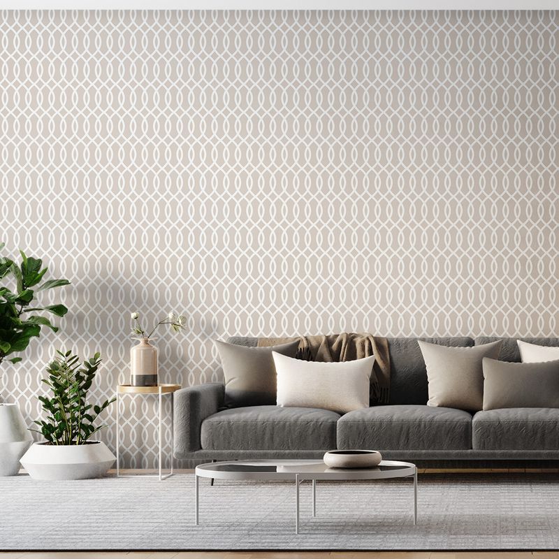 Papel-de-Parede-Vinilico-Relevo-Ondas-Bege-e-Branco