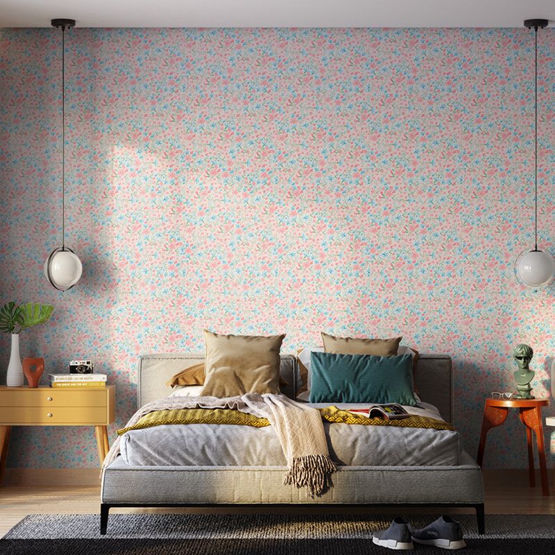 Papel-de-Parede-Vinilico-Classico-Moderno-Floral-Bege-e-Rosa