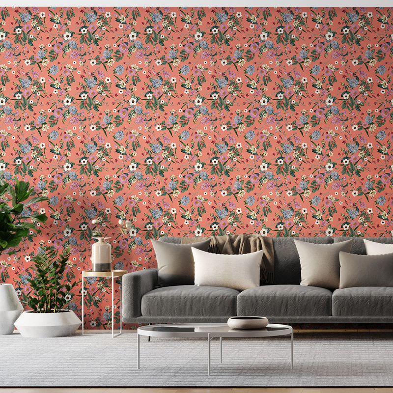 Papel-de-Parede-Vinilico-Floral-Cool-Laranja