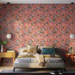 Papel-de-Parede-Vinilico-Floral-Cool-Laranja