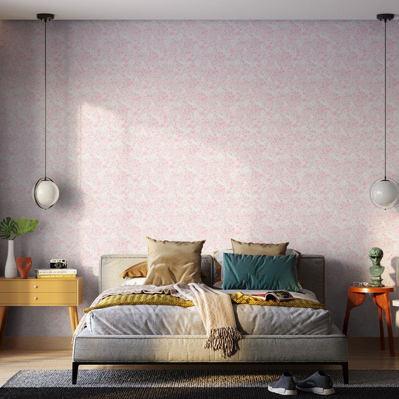 Papel-de-Parede-Vinilico-Classico-Moderno-Floral-Rosa-e-Azul