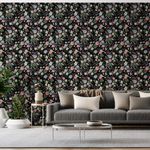 Papel-de-Parede-Vinilico-Floral-Cool-Preto