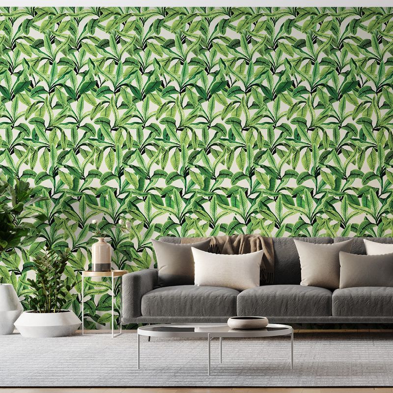 Papel-de-Parede-Vinilico-Paisagem-tropical-Verde-e-Bege