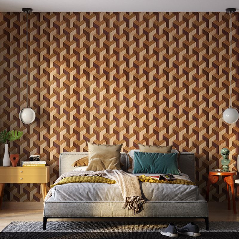 Papel-de-Parede-Vinilico-Madeira-Bumerangue-Marrom