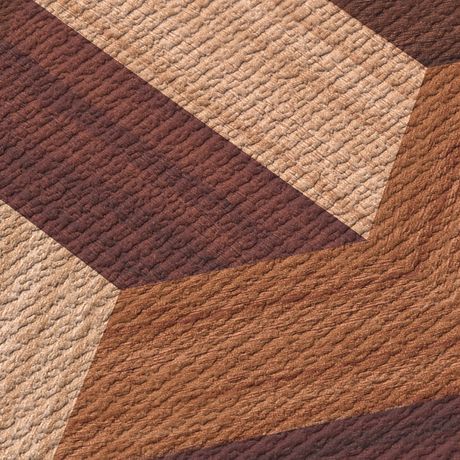Papel de Parede Vinílico Madeira Bumerangue Marrom