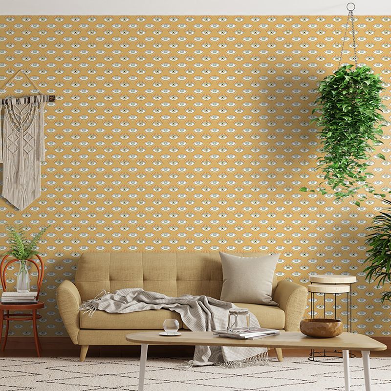 Papel-de-Parede-Vinilico-POP-Olhos-Amarelo