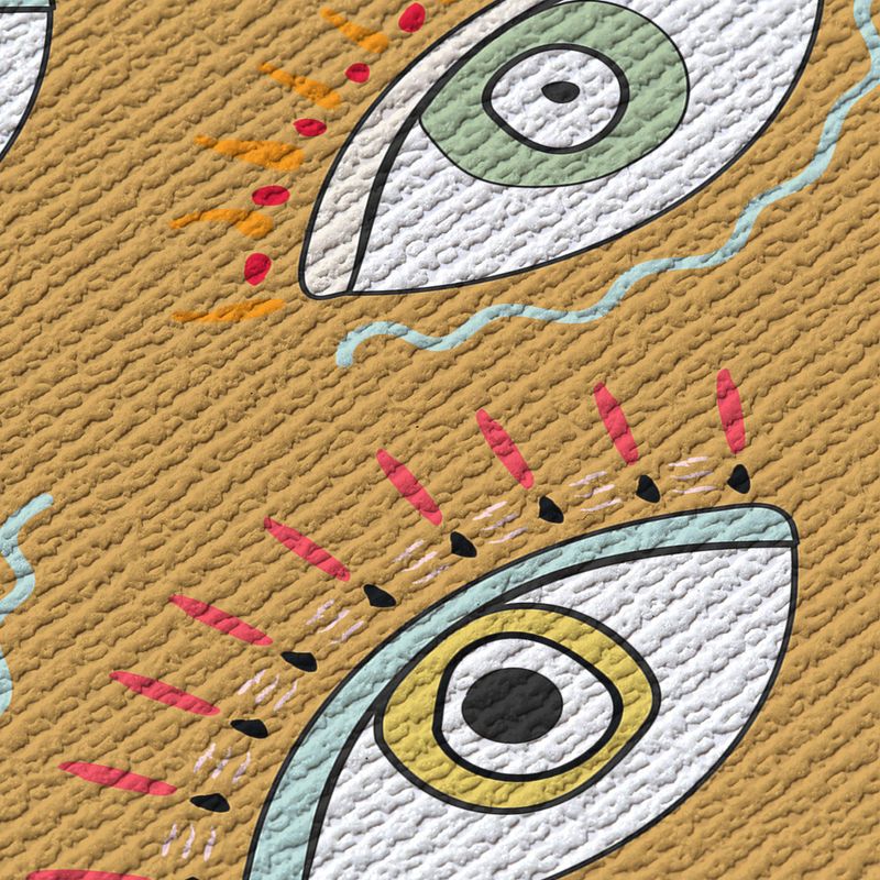 Papel-de-Parede-Vinilico-POP-Olhos-Amarelo