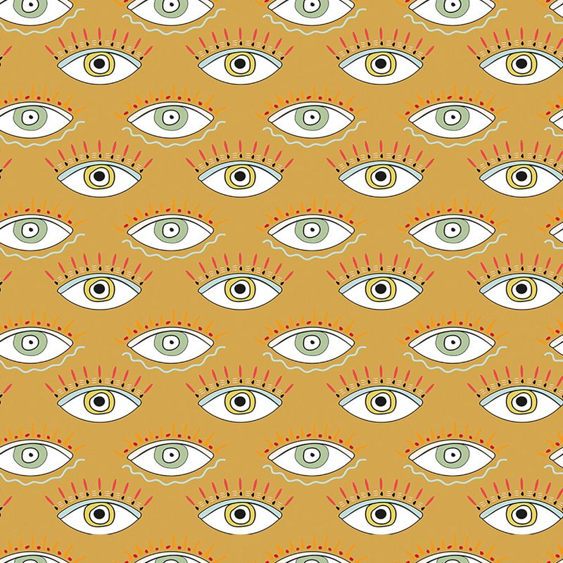 Papel-de-Parede-Vinilico-POP-Olhos-Amarelo