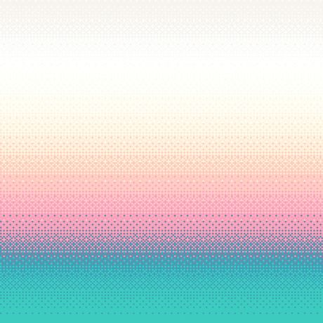 Papel de Parede Vinílico Degradê Pixel Azul e Vermelho