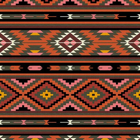 Papel de Parede Vinílico Tapeçaria Kilim Amarelo e Rosa