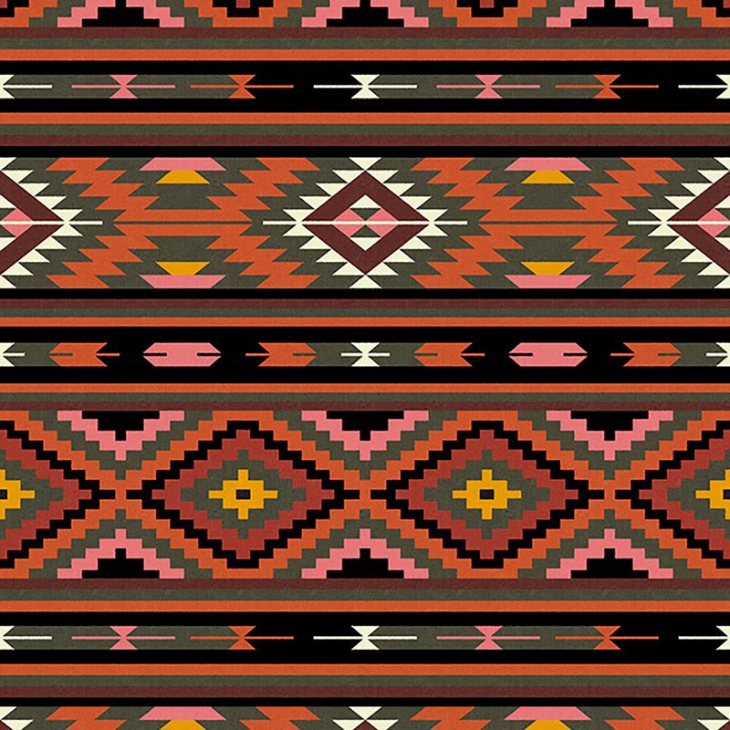 Papel-de-Parede-Vinilico-Tapecaria-Kilim-Amarelo-e-Rosa