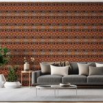 Papel-de-Parede-Vinilico-Tapecaria-Kilim-Amarelo-e-Rosa