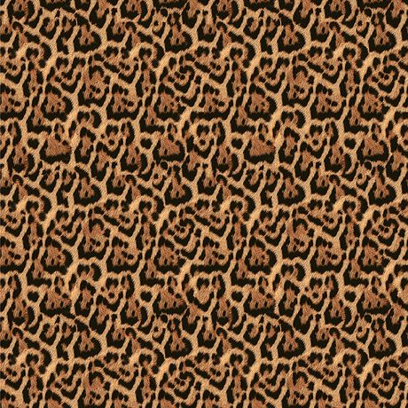 Papel de Parede Vinílico Animal Print Laranja e Preto