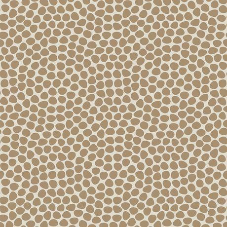 Papel de Parede Vinílico Retrô Bolinhas Bege