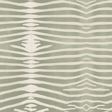 Papel de Parede Vinílico Animal Print Verde e Bege