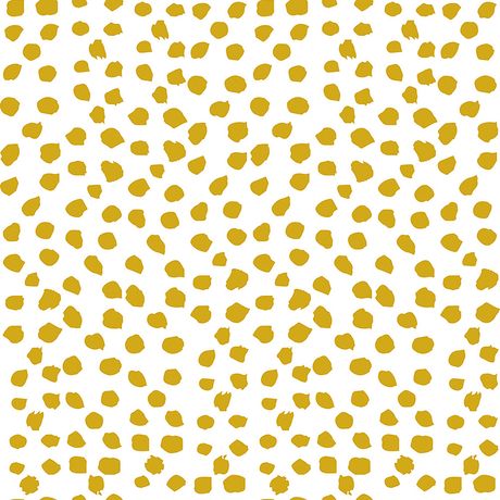 Papel de Parede Vinílico POP Pintinhas Amarelo