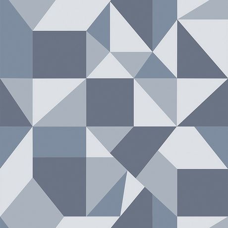 Papel de Parede Vinílico Estampinha Azul e Cinza