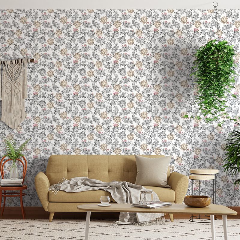 Papel-de-Parede-Vinilico-Floral-Vintage-Cinza