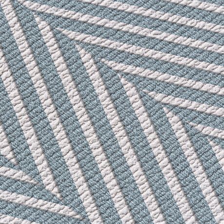 Papel de Parede Vinílico Chevron Tecido Azul e Cinza