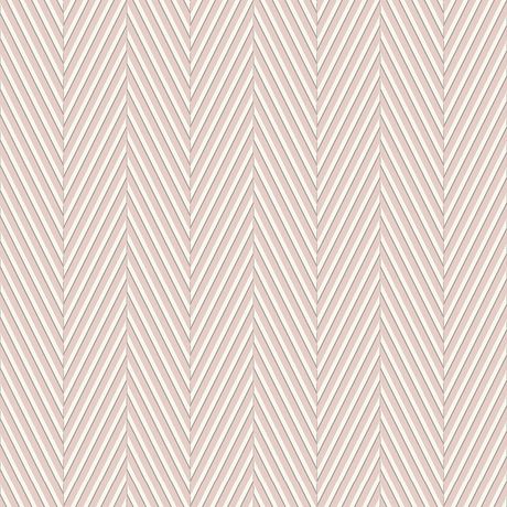 Papel de Parede Vinílico Chevron Tecido Rosa