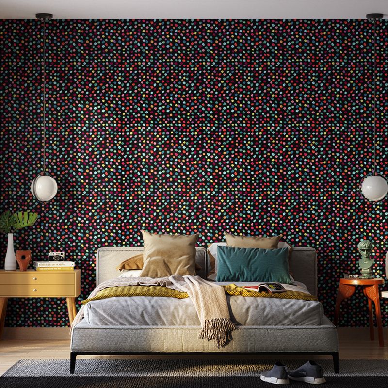 Papel-de-Parede-Vinilico-POP-Pintinhas-Vermelho-e-Verde