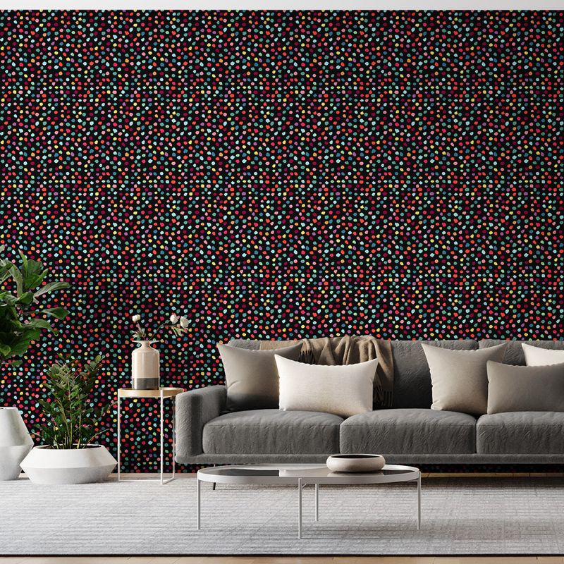 Papel-de-Parede-Vinilico-POP-Pintinhas-Vermelho-e-Verde