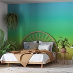 Papel-de-Parede-Vinilico-Floral-Psicodelico-Azul-e-Verde