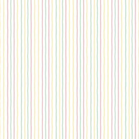 Papel de Parede Vinílico Linhas Emotion Rosa e Amarelo