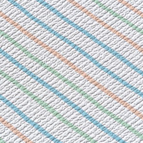 Papel de Parede Vinílico Linhas Emotion Azul e Laranja