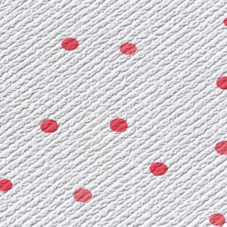 Papel de Parede Vinílico Bolinhas Emotion Vermelho