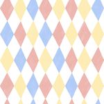 Papel-de-Parede-Vinilico-Circo-Losangos-Amarelo-e-Vermelho
