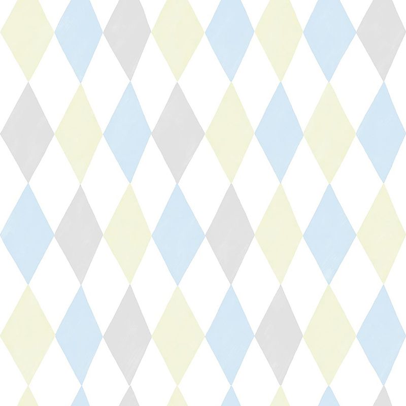 Papel-de-Parede-Vinilico-Circo-Losangos-Azul-e-Verde