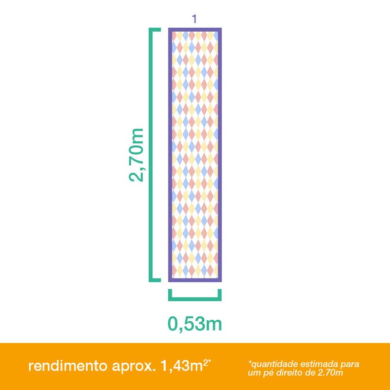 Papel-de-Parede-Vinilico-Circo-Losangos-Amarelo-e-Vermelho