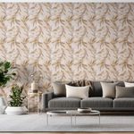 Papel-de-Parede-Vinilico-Folhagem-Classica-Bege