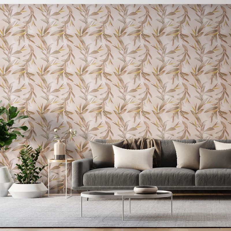 Papel-de-Parede-Vinilico-Folhagem-Classica-Bege