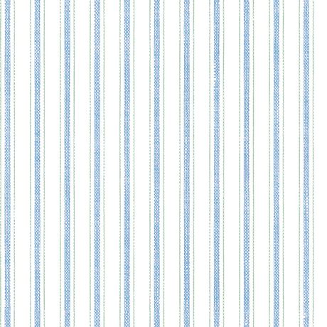 Papel de Parede Vinílico Listra Campestre Verde e Azul