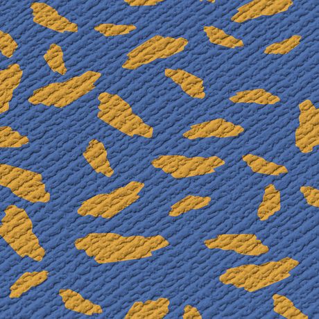 Papel de Parede Vinílico Pintinhas Moderninhas Azul e Laranja