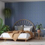 Papel-de-Parede-Vinilico-Pintinhas-Moderninhas-Azul-e-Laranja