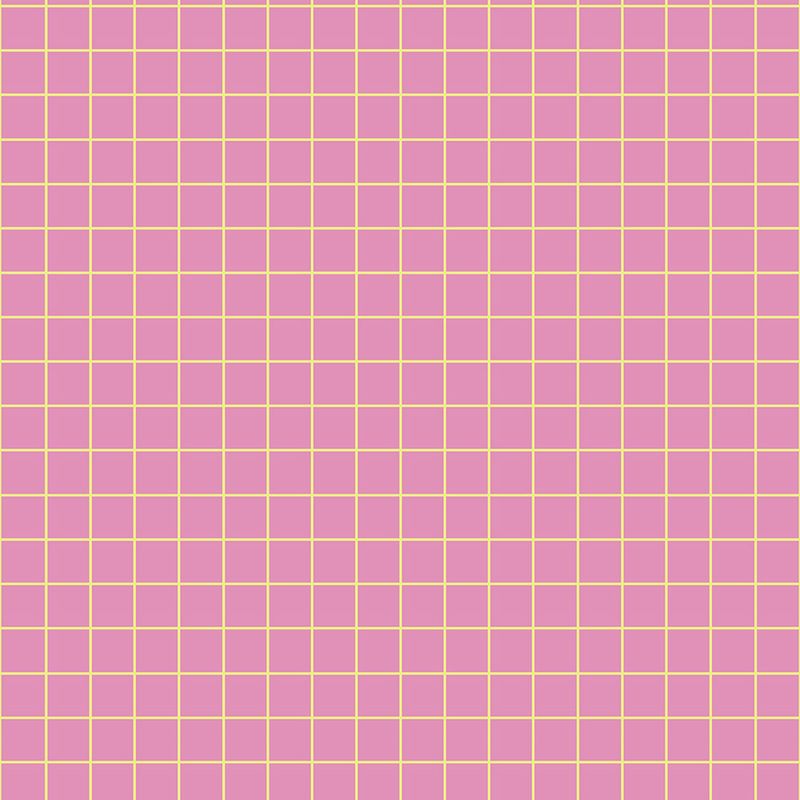 Papel-de-Parede-Vinilico-Quadriculado-Moderninho-Rosa-e-Amarelo