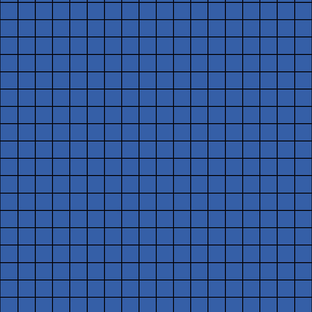 Papel de Parede Geométrico 3D Xadrez Preto com Azul-PDG4201