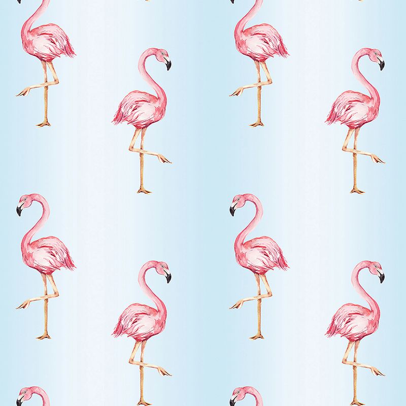 Papel-de-Parede-Vinilico-Flamingos-Azul