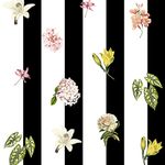 Papel-de-Parede-Vinilico-Floral-Fotografico-Listras-Branco-e-Preto