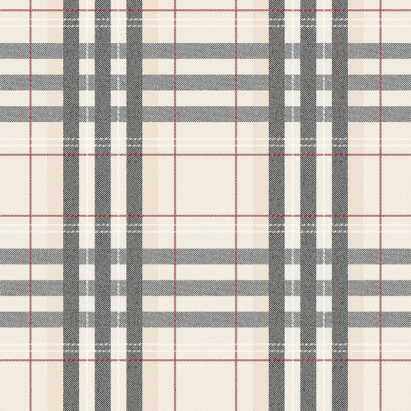 Papel-de-Parede-Vinilico-Xadrez-Tartan-Bege-e-Preto