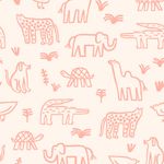 Papel-de-Parede-Vinilico-Bichos-Bacanas-Bege-e-Rosa
