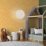 Papel-de-Parede-Vinilico-Bichos-Bacanas-Amarelo-e-Branco