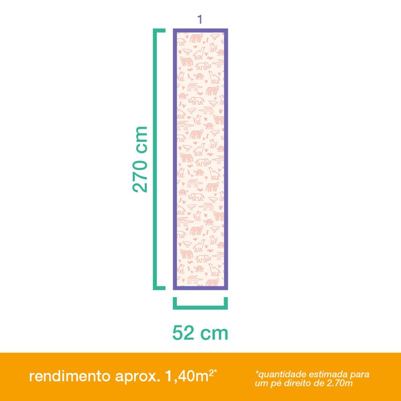 Papel-de-Parede-Vinilico-Bichos-Bacanas-Bege-e-Rosa