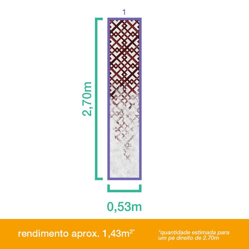 Papel-de-Parede-Vinilico-Geometrico-Desgastado-Vermelho-e-Cinza
